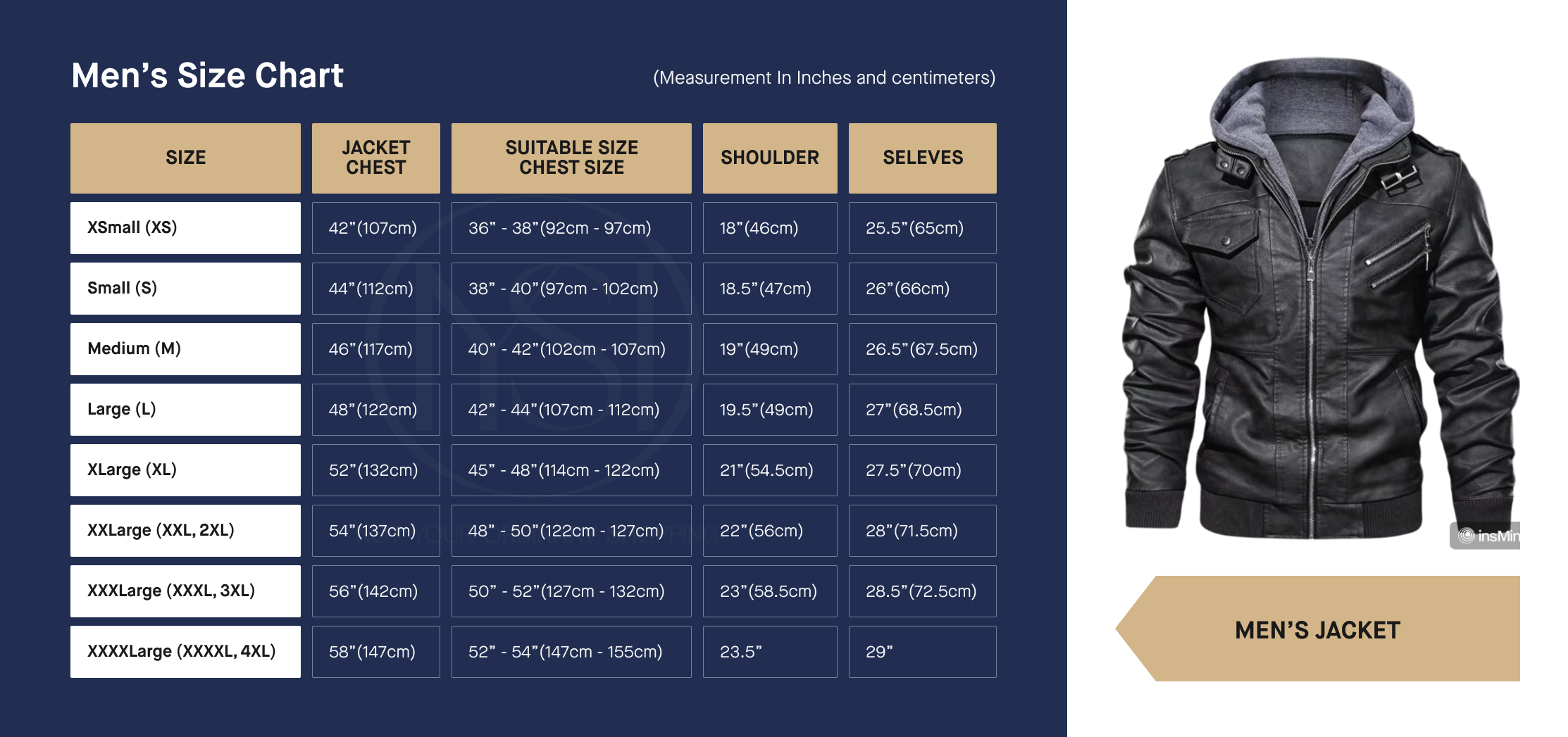 Men Size Chart For Nyoshopping