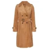 Women Tobacco Brown Trench Coat