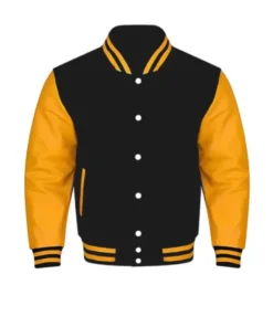 Black and Yellow Baseball Jacket