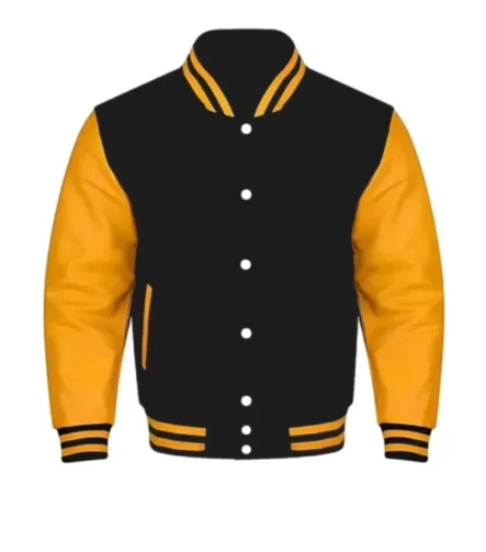 Black and Yellow Baseball Jacket