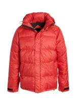 Men Red Puffer Jacket