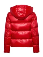 Women Red Puffer Jacket