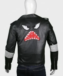 Daft-Punk-Instant-Crush-Shark-Black-Leather-Jacket