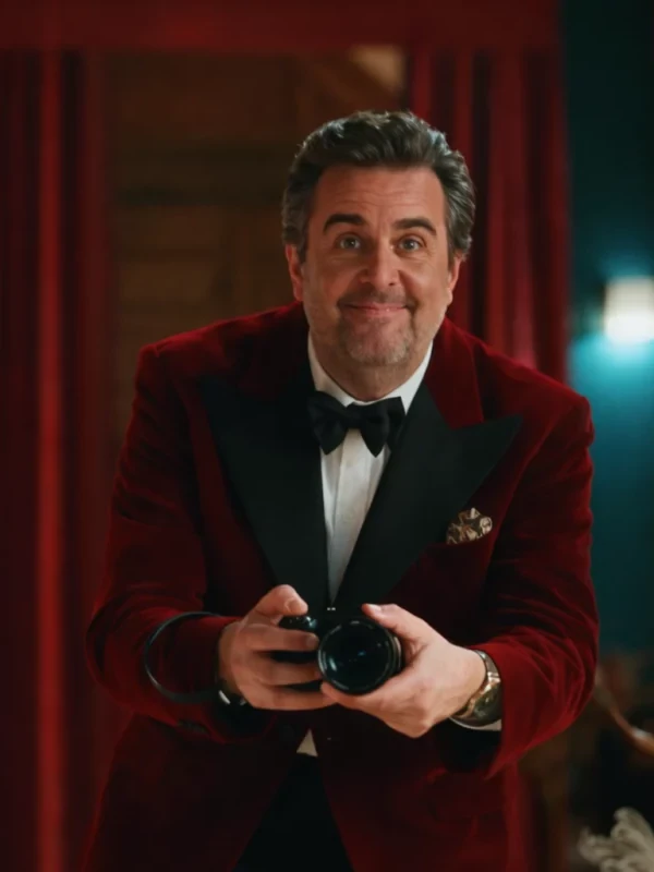 Fabian And Bastian Pastewka Maroon Blazer