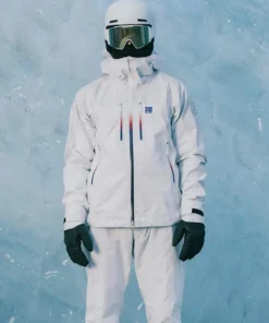 Milano Cortina 2026 Winter Olympics Team Iceland White Hooded Jacket