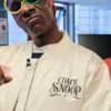 Team USA 2026 Snoop Dogg White Bomber Satin Jacket