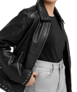 studded black leather biker jacket womens_179e0775 8132 470a 8673 cd6595bb3d45