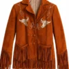 Aya Cash Brown Fringe Jacket F