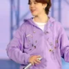 BTS Singer Cherish Purple Bomber Hoodie