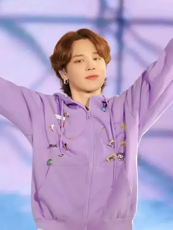 BTS Singer Jimin Purple Hoodie 1
