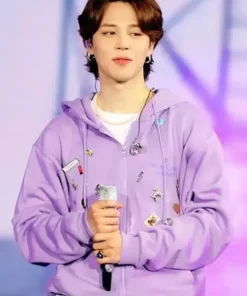 BTS Singer Jimin Purple Hoodie