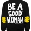 Be A Good Human BTS Jimin Black Unisex Crewneck Sweatshirt