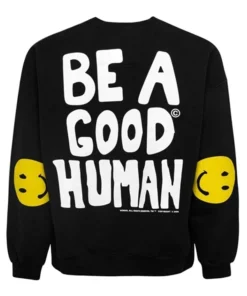 Be A Good Human BTS Jimin Black Unisex Crewneck Sweatshirt