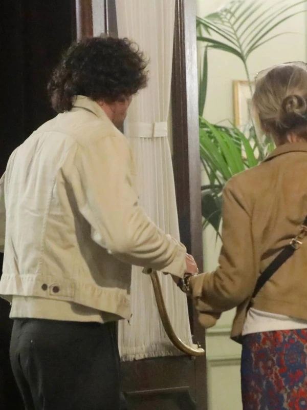 Date Night Italy 2026 Aaron Taylor Johnson White Jacket Double B