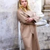 Florence Pugh Rome Brown Coat