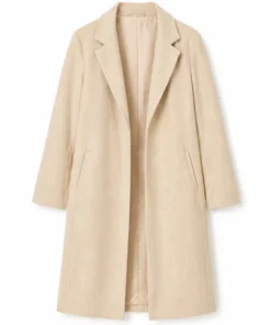 Hello And Paris Kate Hudson Beige Coat F