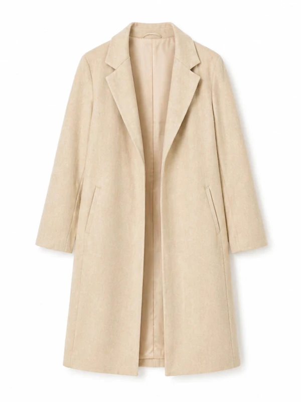 Hello And Paris Kate Hudson Beige Coat F