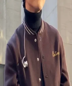 Jimin BTS Wool Brown VarsityJacket