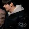 Jung Kook Hot Ones Black Leather Jacket
