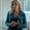 Margo s Got Money Troubles Michelle Pfeiffer Shyanne Millet Blue Peplum Jacket First