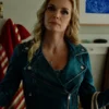 Margo s Got Money Troubles Michelle Pfeiffer Shyanne Millet Blue Peplum Jacket Second