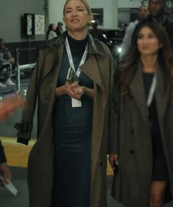 Running Point S02 Kate Hudson Brown Coat