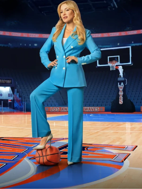Running Point S02 Kate Hudson Isla Gordon Blue Blazer L