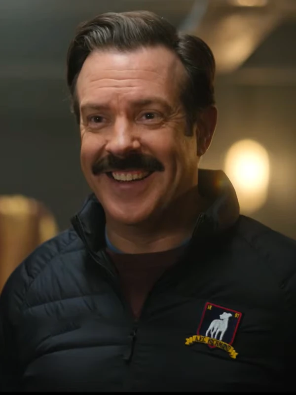 Ted Lasso S04 Jason Sudeikis Ted Lasso Black Puffer Jacket First