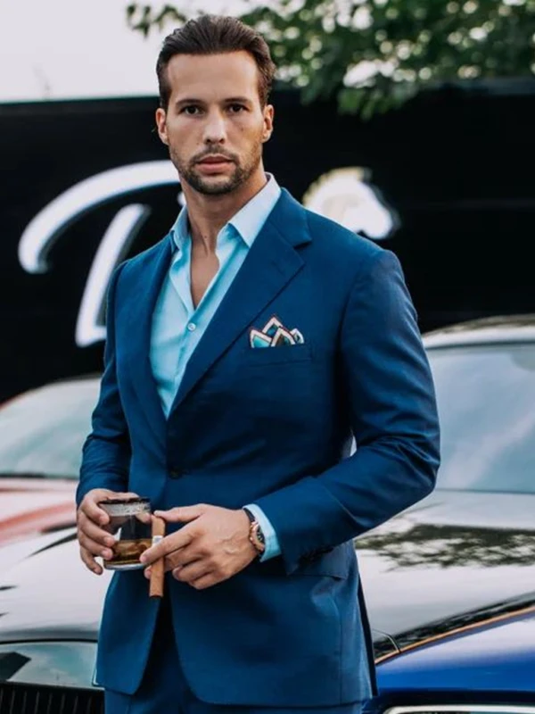 Tristan Tate Blue Suit