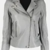 Ashley Biker Grey Leather Jacket Womens 8ec0e0d8 8b8f 4d8a b5fd 349e653a1b69