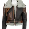 B3 Shearling Katie Mc Grath Leather Jacket F