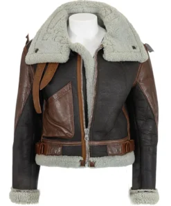 B3 Shearling Katie Mc Grath Leather Jacket F