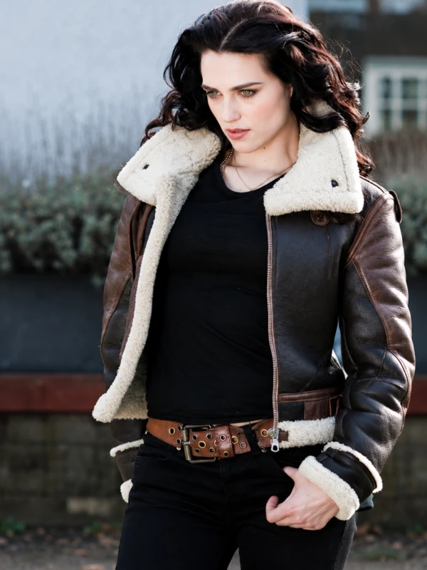 B3 Shearling Katie Mc Grath Leather Jacket First