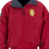 Baywatch David Hasselhoff Lifeguard Bomber Red Jacket jpg
