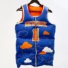 Jalen Brunson New York Knicks Blue Puffer Vest