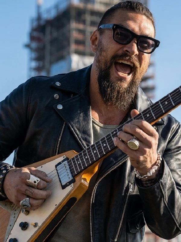 On The Roam S02 Jason Momoa Black Leather Jacket