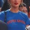 Taylor Swift 2026 NBA Finals Stevie Knicks Blue Shirt