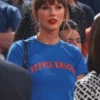 Taylor Swift 2026 NBA Finals Stevie Knicks Blue Shirt