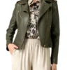 Womens Green Leather Jacket