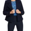 womens wool blue coat