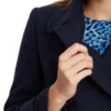 womens wool jacket blue