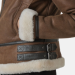 aviator brown leather jacket